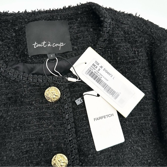 TOUT A COUP Embellished Button-Up Jacket Blazer - Picture 10 of 16